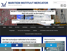 Tablet Screenshot of maritiemonderwijs.be